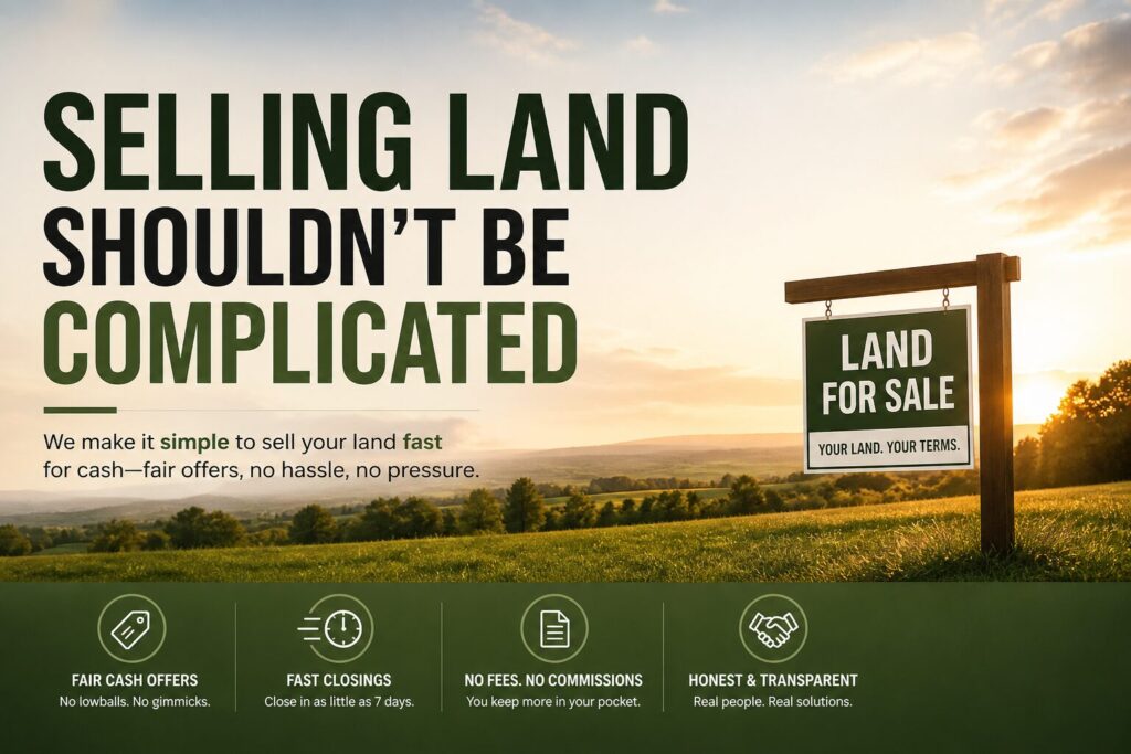 SELLING LAND SHOULDN’T BE COMPLICATED