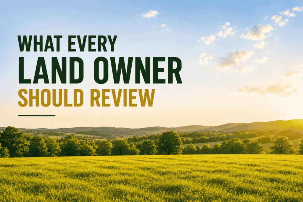 What Every Land Owner Should Review Before They Need To Sell
